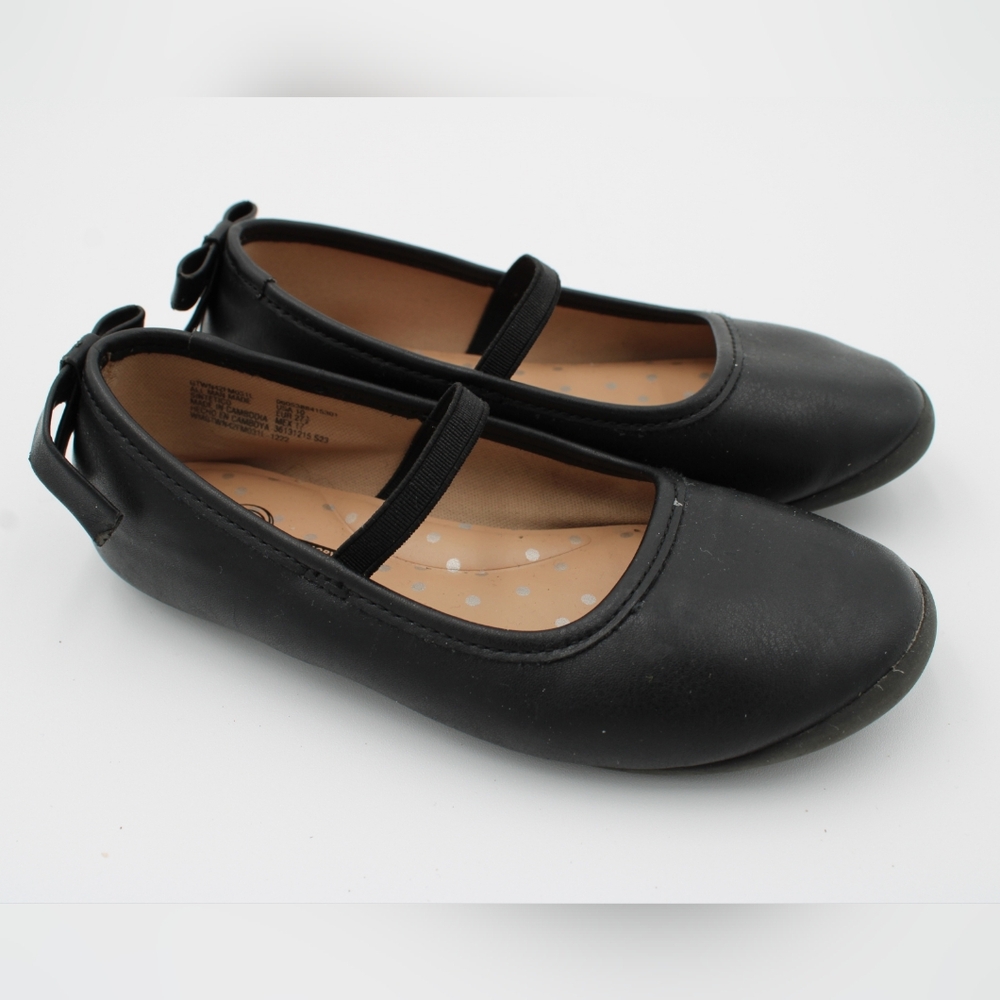 Wonder Nation Toddler Ballet Flats w/ Bows | Size 10 - Picture 2 of 5
